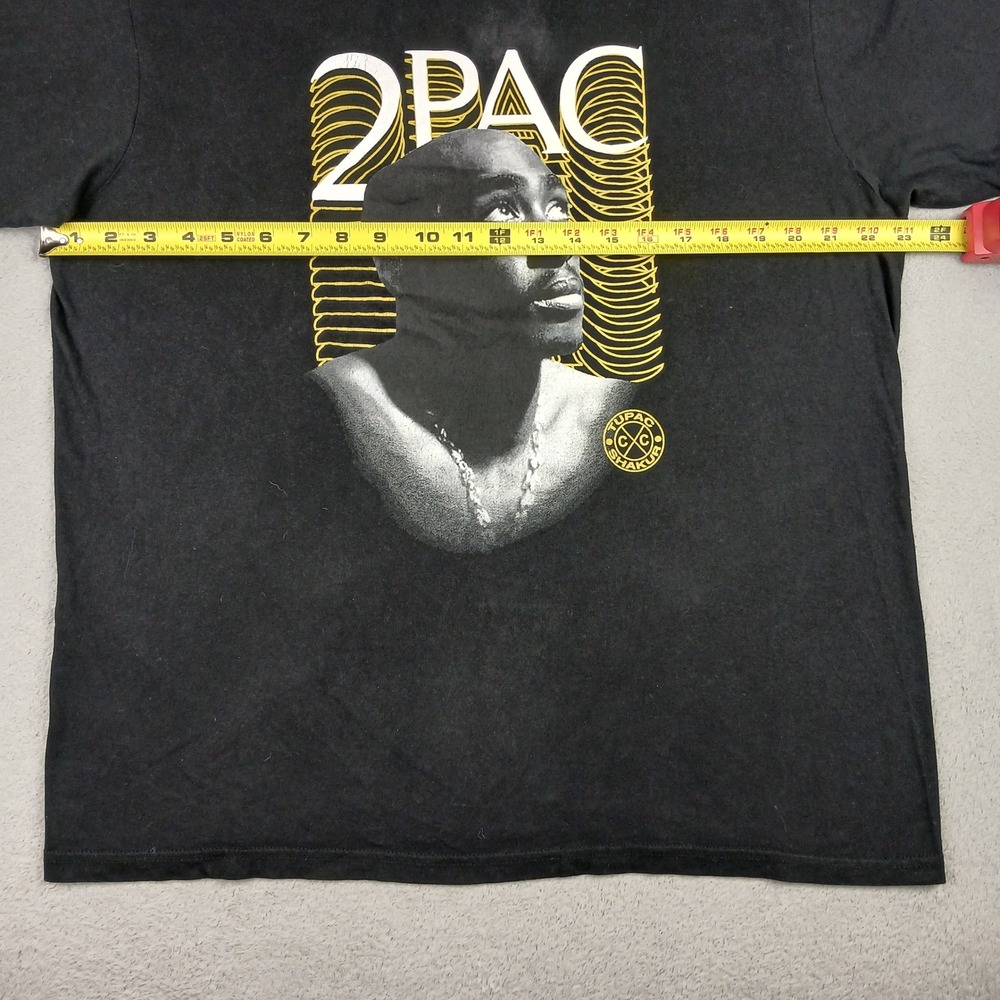 Cross Colours 2Pac T-Shirt Mens Large Black Hip Hop Graphic Tee Streetwear Y2k - Picture 7 of 11